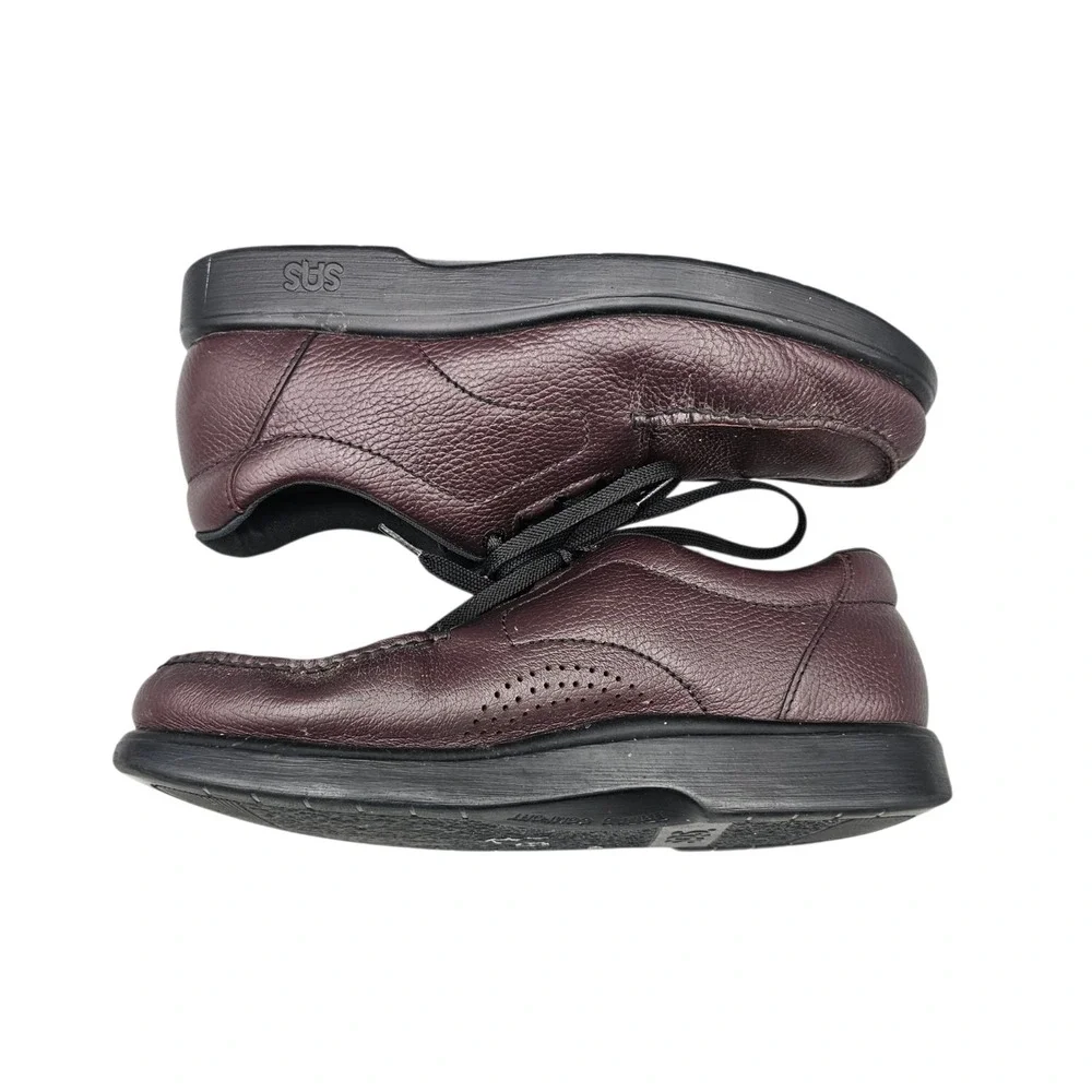 SAS Men's Size 12 N Narrow Bout Time Burgundy Leather Walking Comfort Shoes READ